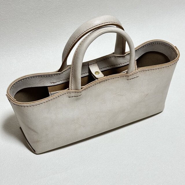 在庫品・即納可能】イタリア製牛革のしっかり横長トートバッグ