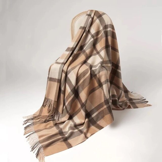 上質ウール ランケット ひざ掛け 毛布 ソファカバー ブランケット ウールの膝掛け ウール100%  極暖