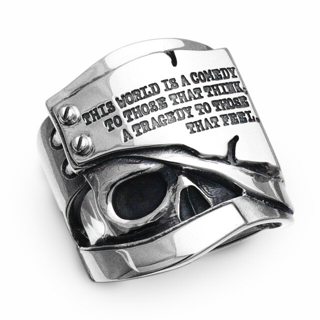 スカルリング/シルバー925 つけっぱなし/30号以上/男性へのプレゼント/fc246