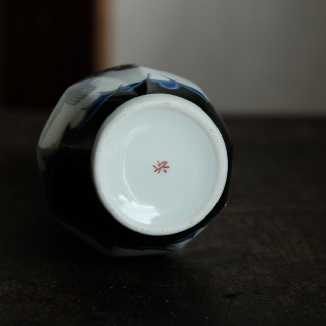 カラフルなミノカサゴ◇九谷焼 色絵徳利 酒器 コレクション インテリア