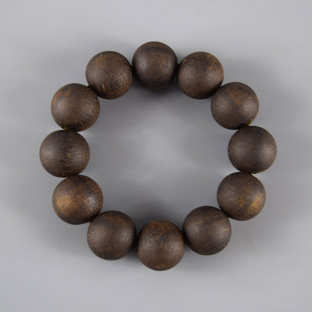 沈香　特選　20mm　ウッド　腕輪　ブレスレット　数珠　京都　京念珠　中古 　JK8 【送料無料】