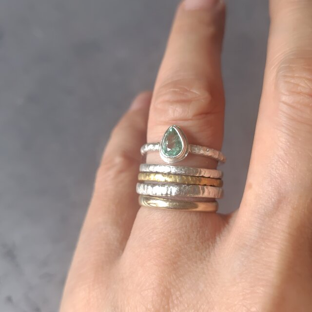 パライバトルマリンシルバーリング#9.5 | iichi 日々の暮らしを