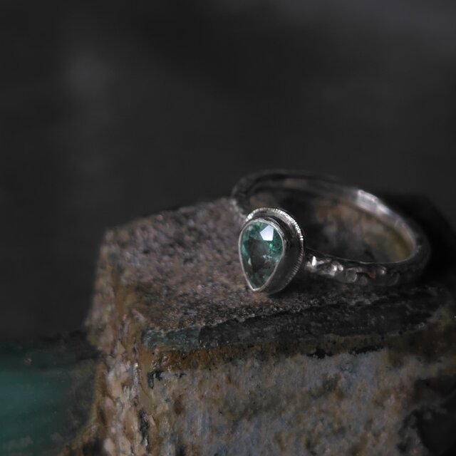 パライバトルマリンシルバーリング#9.5 | iichi 日々の暮らしを