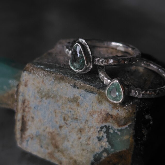 パライバトルマリンシルバーリング#6.5 | iichi 日々の暮らしを