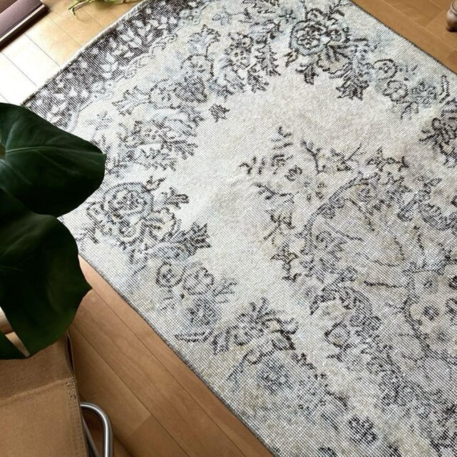 88×211 ナチュラルカラー　ブラウン　メダリオン　トルコヴィンテージラグ 88×211 ナチュラルカラー ブラウン メダリオン トルコ