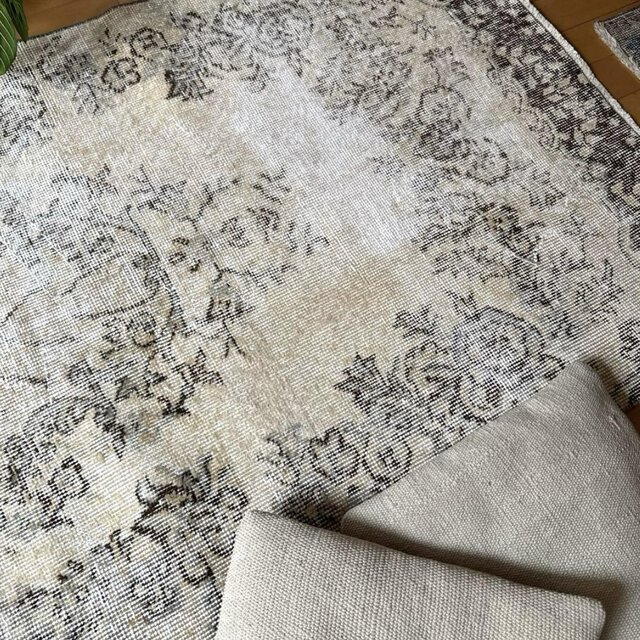 88×211 ナチュラルカラー　ブラウン　メダリオン　トルコヴィンテージラグ 88×211 ナチュラルカラー ブラウン メダリオン トルコ