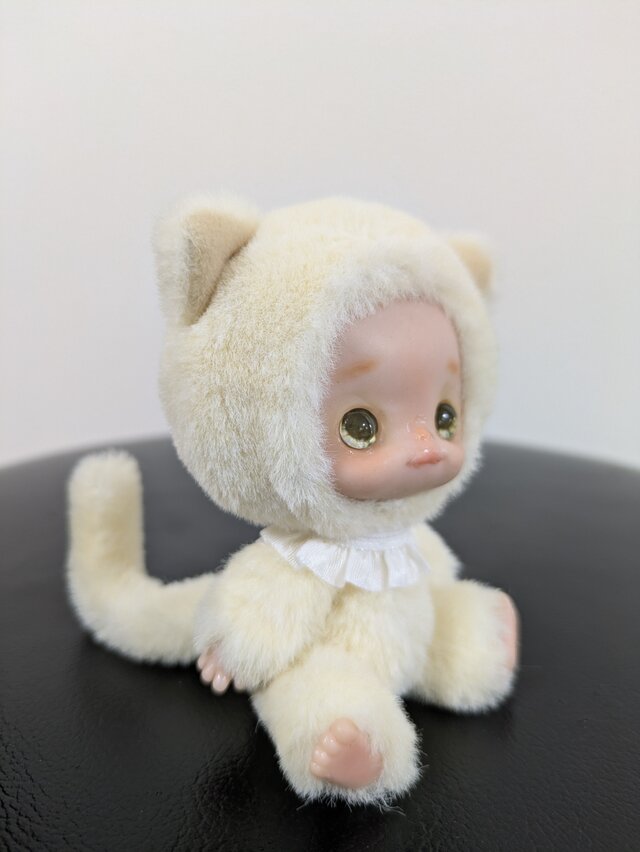 ぬいぐるみ☆着ぐるみ白猫さん☆粘土ドール | iichi 日々の暮らしを