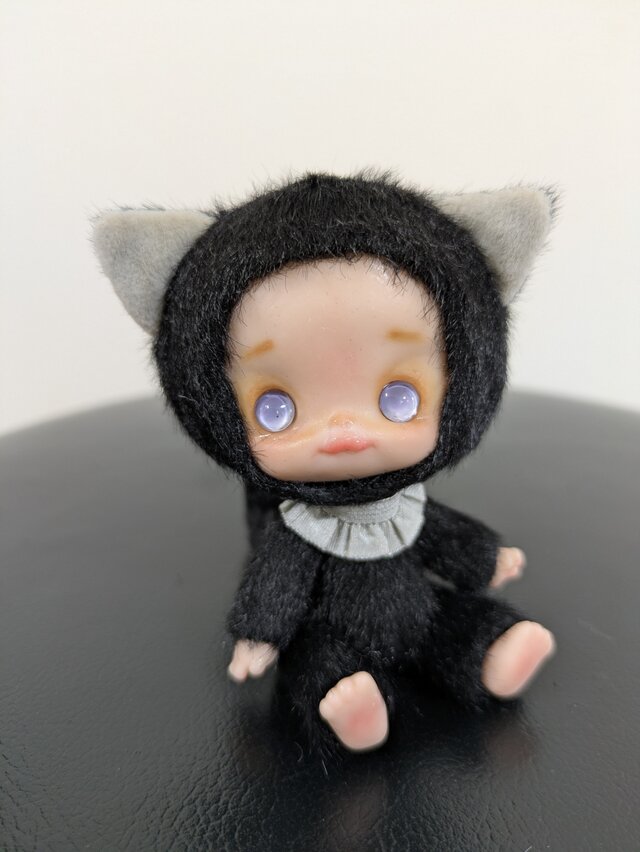 ハンドメイド* ぬいぐるみ*着ぐるみ黒猫さん*粘土ドール ぬいぐるみ☆着ぐるみ黒猫さん☆粘土ドールのコピー | iichi