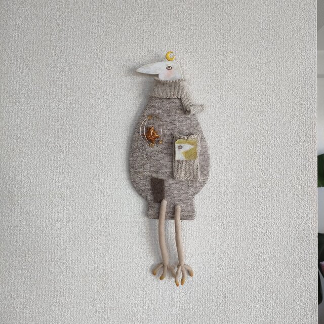 とりの夜さんぽ  サンド ｜ 壁飾り