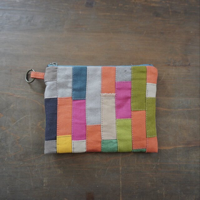 フラットキャンディポーチ　モザイク