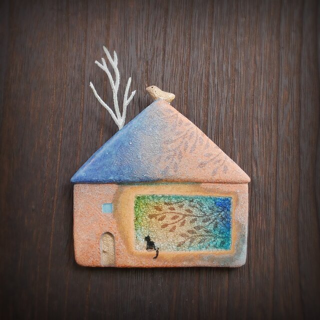 小鳥とおうち 壁掛け no.39 floating window