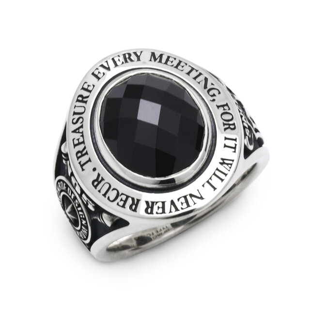 黒/カレッジリング/シルバー925 つけっぱなし/シルバーアクセサリー/30号以上/fc195