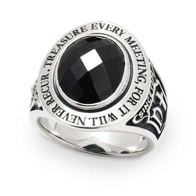 黒/カレッジリング/シルバー925 つけっぱなし/シルバーアクセサリー/30