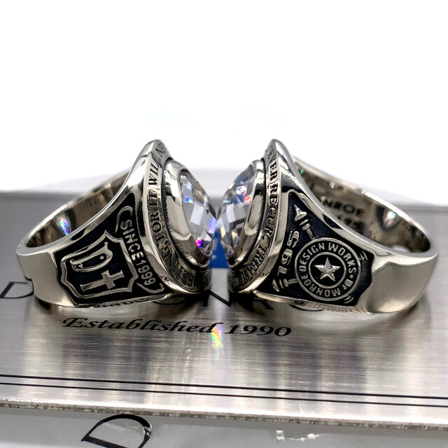 黒/カレッジリング/シルバー925 つけっぱなし/シルバーアクセサリー/30
