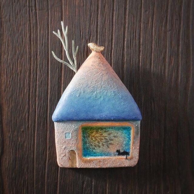 小鳥とおうち 壁掛け no.41 floating window