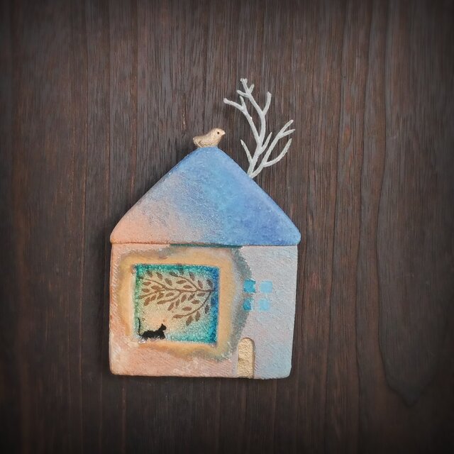 小鳥とおうち 壁掛け no.42 floating window