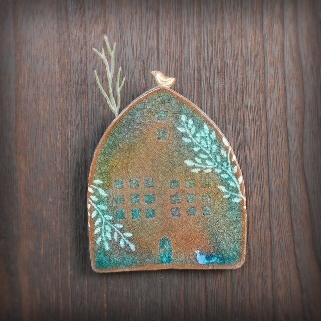 小鳥とおうち 壁掛け no.44  transparent wall