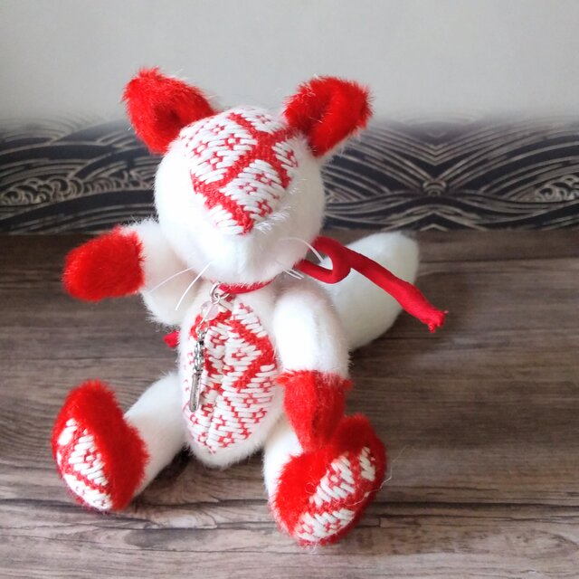 こぎんの動物ぬいぐるみ「こぎんきつね」鍵屋白狐