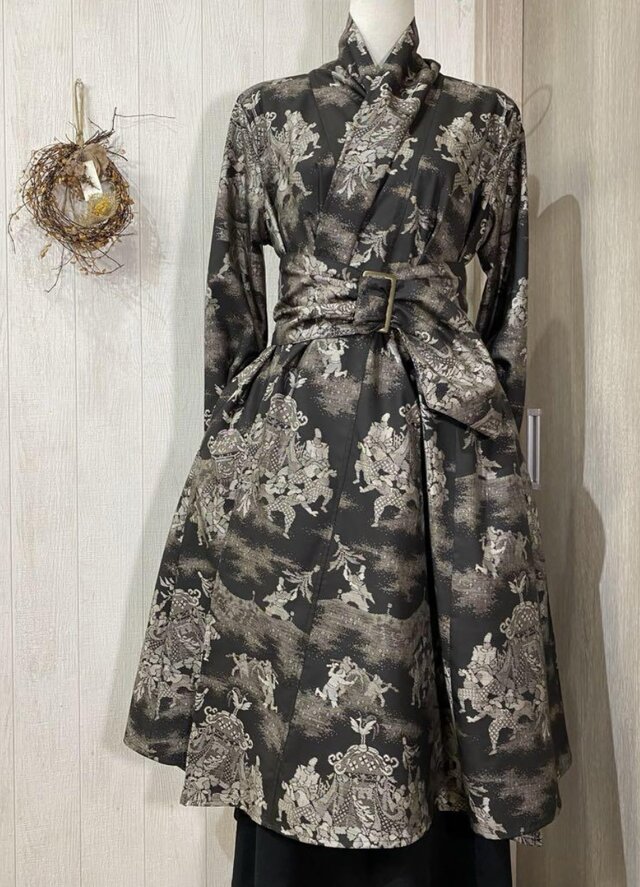 大島紬 ショールコート