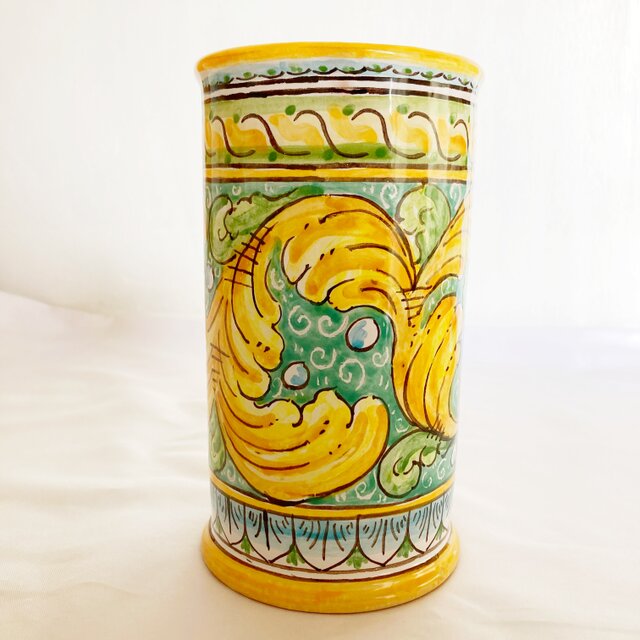 キッチンツールスタンド barocco CAN021 マヨリカ焼き イタリア陶器