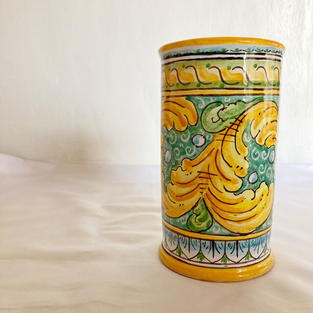 キッチンツールスタンド barocco CAN021 マヨリカ焼き イタリア陶器