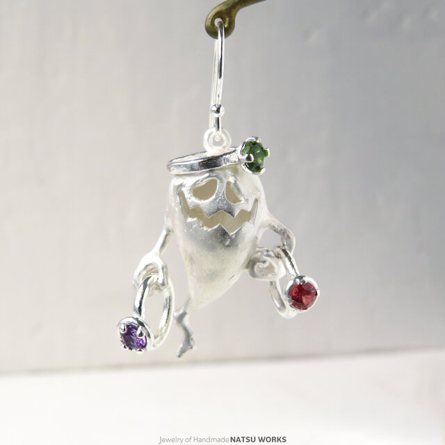 おばけのピアス / Gem and Ghost Earring 2025ハロウィン Rings