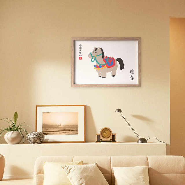 L判〜A3size【馬子にも衣装】迎春ポスター | iichi 日々の暮らし