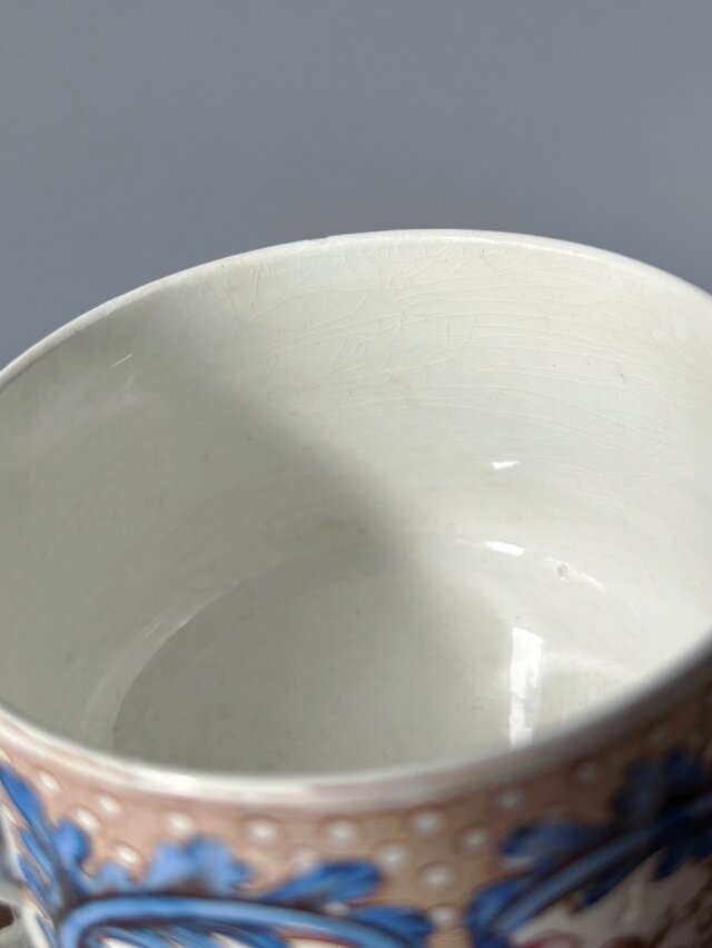 Boch Frères Keramis OLGA 手彩色 ショコラ カップ & ソーサー