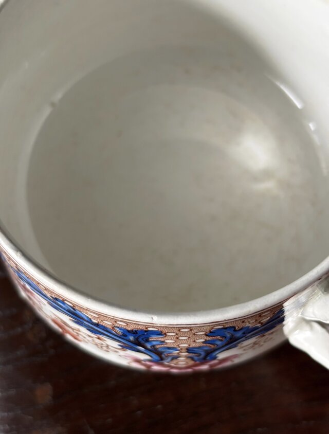 Boch Frères Keramis OLGA 手彩色 ショコラ カップ & ソーサー