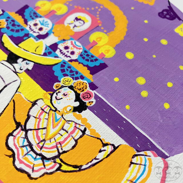 原画】死者の日の踊り【ジャンとピエールの世界旅行】 | iichi 日々の