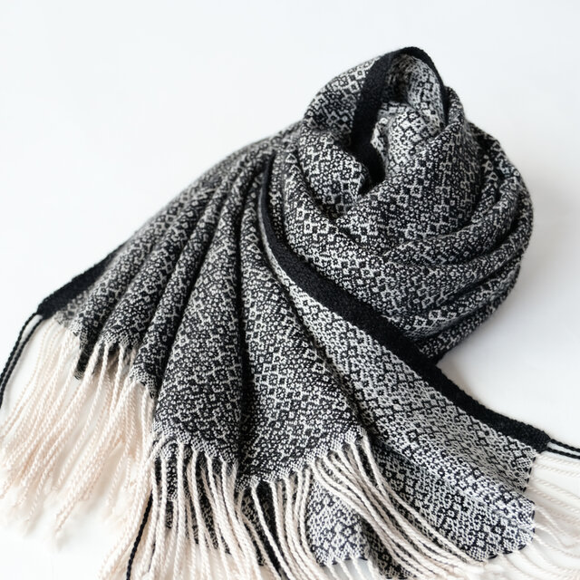 手織りカシミヤシルクストール【珠華＊07】 | iichi 日々の暮らしを