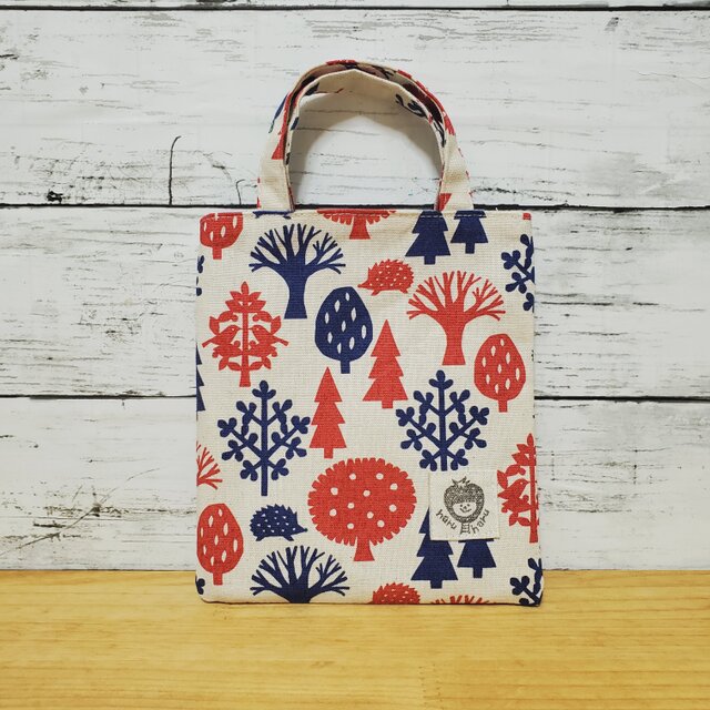 ちびバッグ(北欧の森柄)