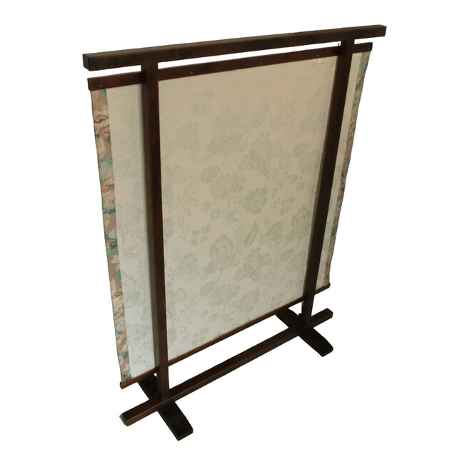 衝立 花柄 タペストリー ついたて ブラウンフレーム 衝立 花柄 タペストリー ついたて ブラウンフレーム | iichi 日々の