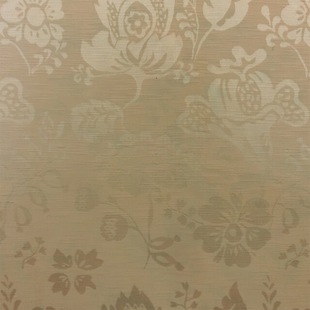 衝立 花柄 タペストリー ついたて ブラウンフレーム | iichi 日々の