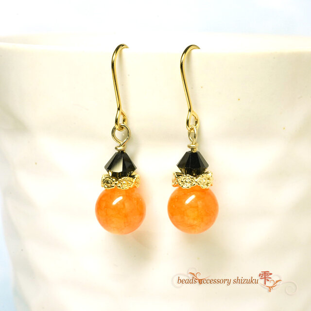 キャンディナイト ピアス＊カルセドニー