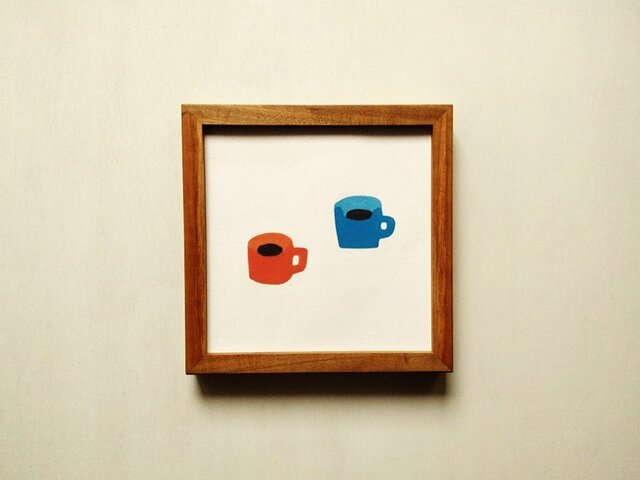 インテリア　イラスト額入り画　TOCCA 楽天市場】ピーター モッツ 「 カーサ ロッサ 」 Lサイズ Peter