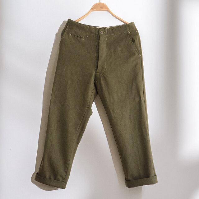 1950年代 米軍ヴィンテージ ウールトラウザーズ 戦後自衛隊供与 個人手縫い名入り