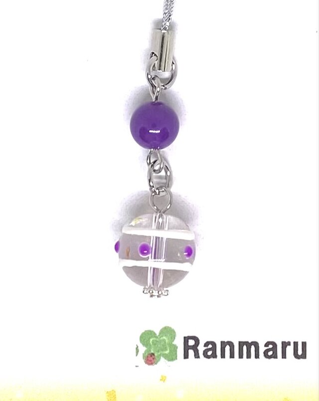 フォスフォシデライト/天然石/パワーストーン/水風船/ヨーヨー/可愛い/ストラップ/キーホルダー⭐️