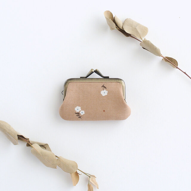 ミニマル/小さいがま口（小銭入れ・財布）花柄