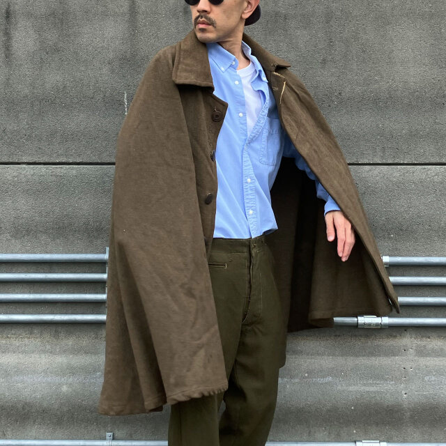 ジャパンヴィンテージ 旧日本陸軍 下士官用ウールマント 外套