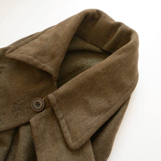 日本陸軍下士官用マント（実物) ジャパンヴィンテージ 旧日本陸軍 下士官用ウールマント 外套