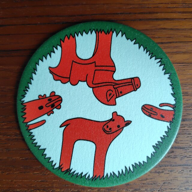 コースター　埴輪の馬と鹿