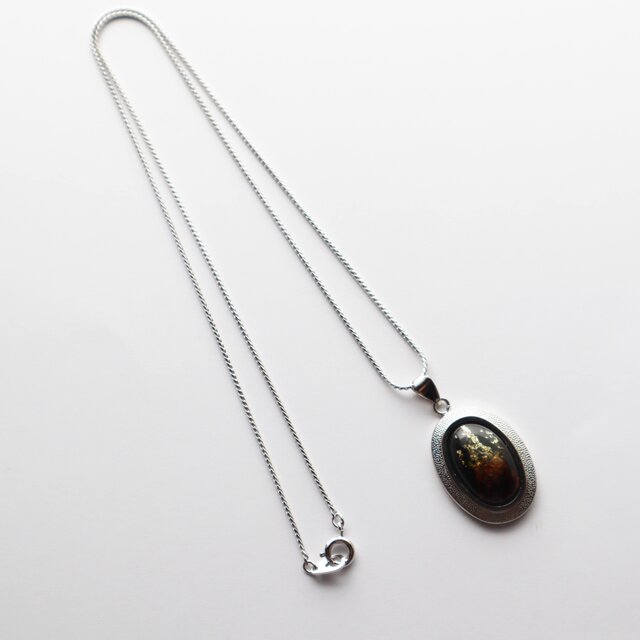 銀河【Topaz】 七宝焼ペンダント 純銀箔ちらし七宝 | iichi 日々の