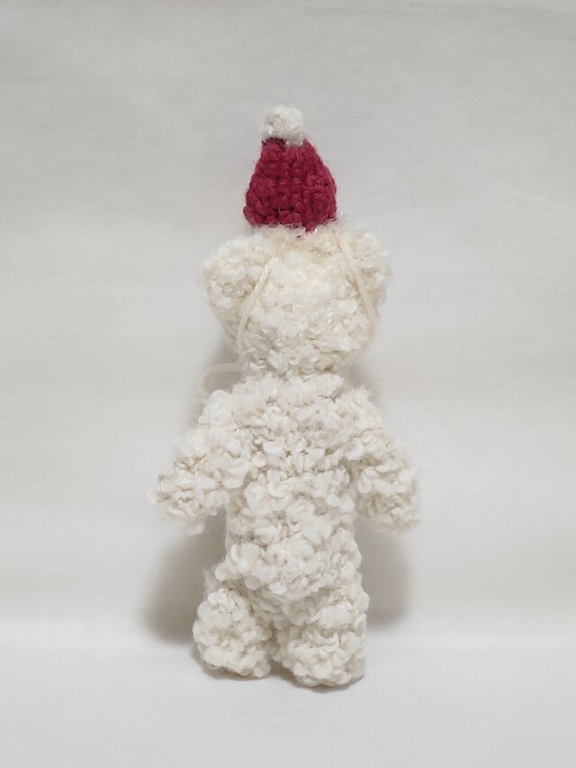 クリスマス あみぐるみ 白くま サンタ服 クリスマス 白くま(あみぐるみ) | iichi 日々の暮らしを心地よくする