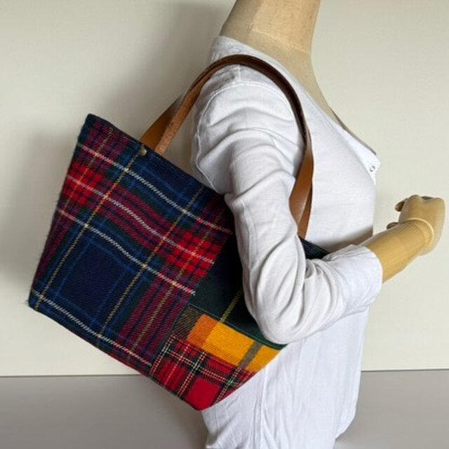 2025タータンチェックトートバック【横】 受注製作 | iichi 日々の
