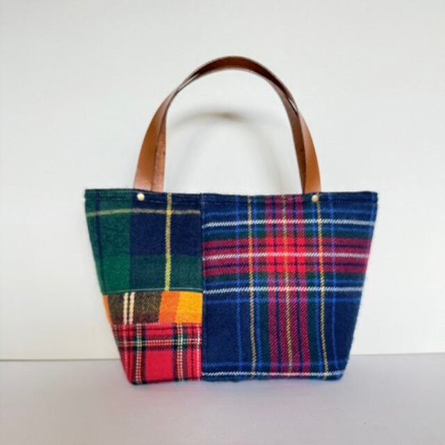 2025タータンチェックトートバック【横】 受注製作 | iichi 日々の