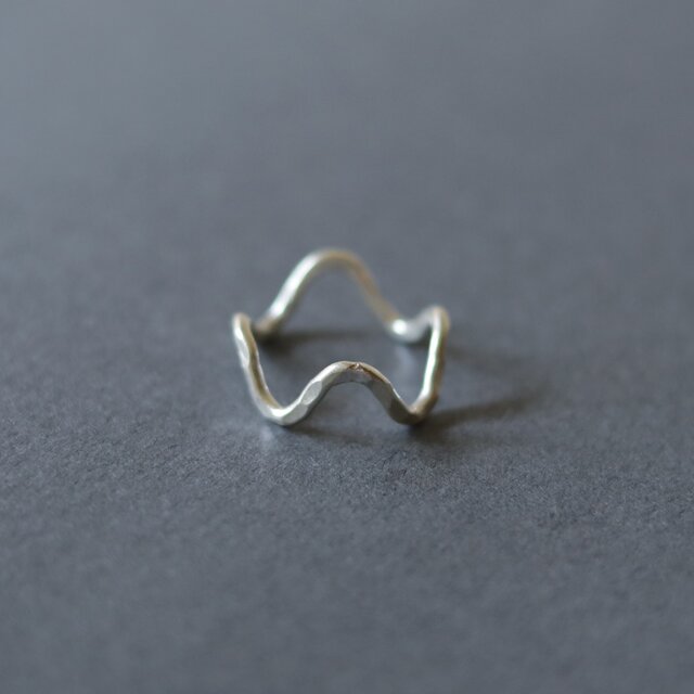 Karen silver ring / ウェーブライン