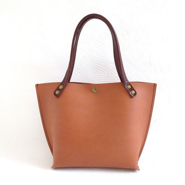 SALE開始～  NEWライン♪《牛革》ロングハンドル・底マチワイド・一枚革のミニトート・0596