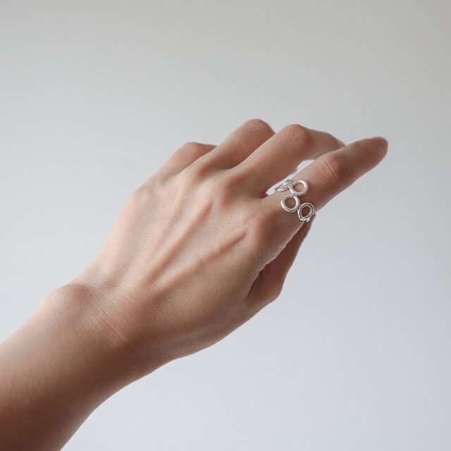 Karen silver ring / サークル4 9号 | iichi 日々の暮らしを心地よく