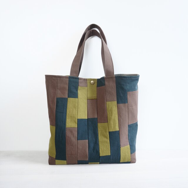 大きなトートバッグ モザイク | iichi 日々の暮らしを心地よく
